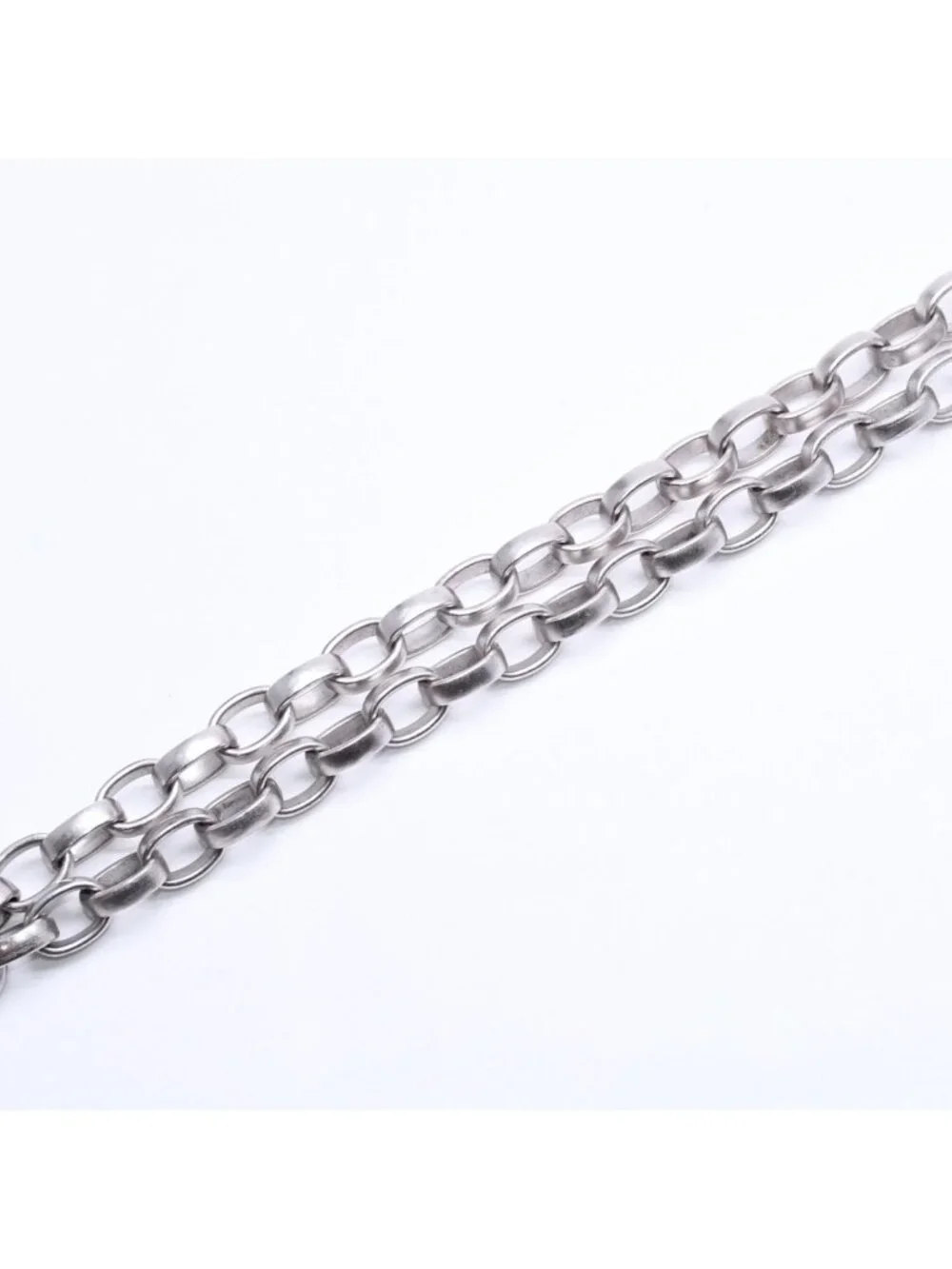 Chanel Necklace Silver Chain CC Logo Metal